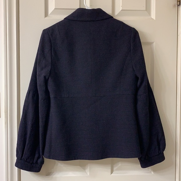 Periphery, US 4, Purple & Black Wool Blend Lined Jacket - Picture 2 of 10